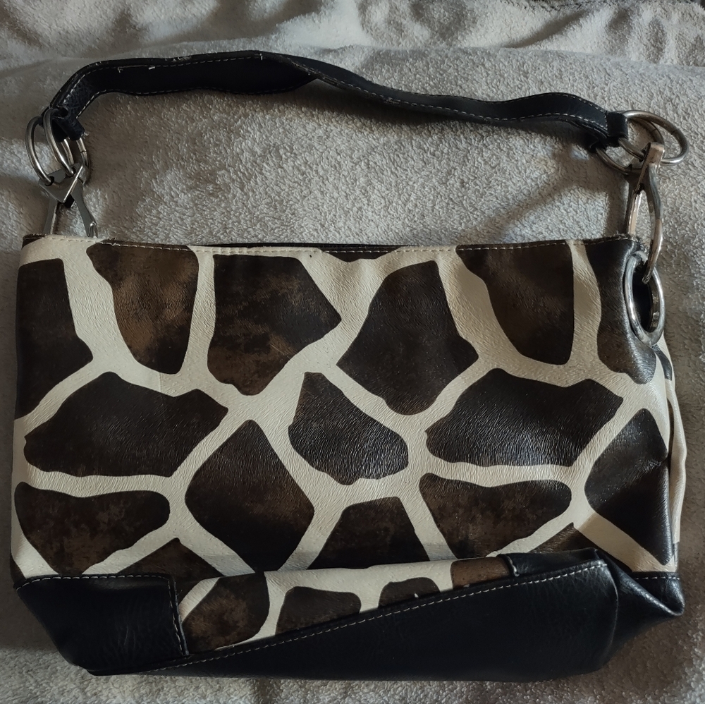 Giraffe Print Shoulder Bag With Adjustable Shoulder Strap/One Size